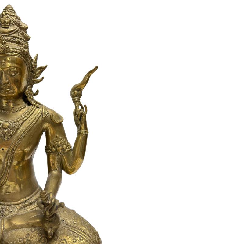 Avalokiteshvara Vajrayana bodhisattva with traces of ritual use