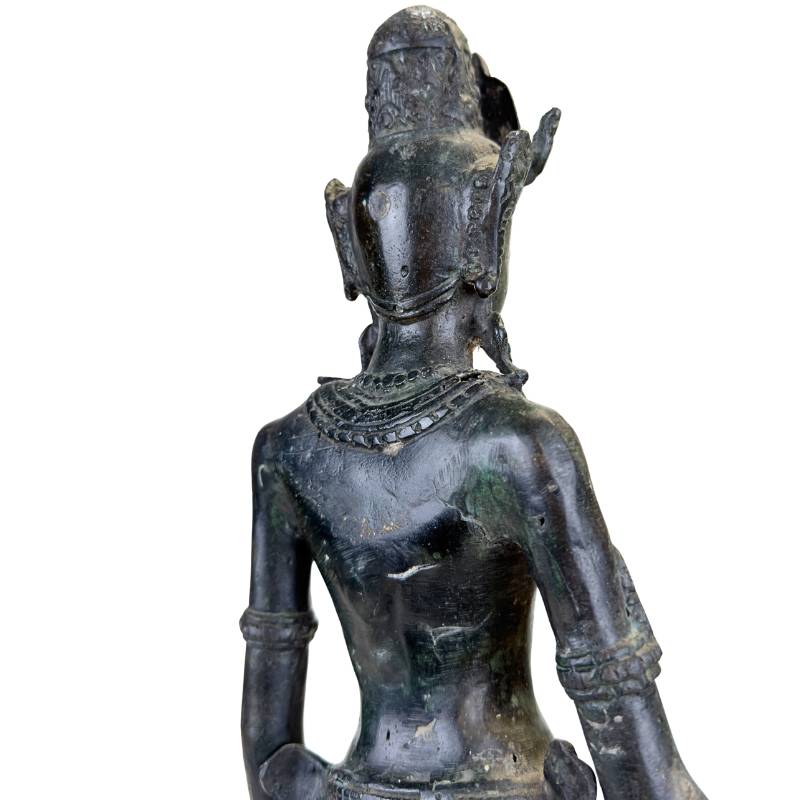 vintage bronze statue spiritual object with character