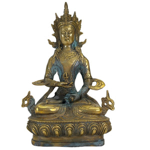 Vintage brass Amitayus — Late 20th century (c. 1970–2000)