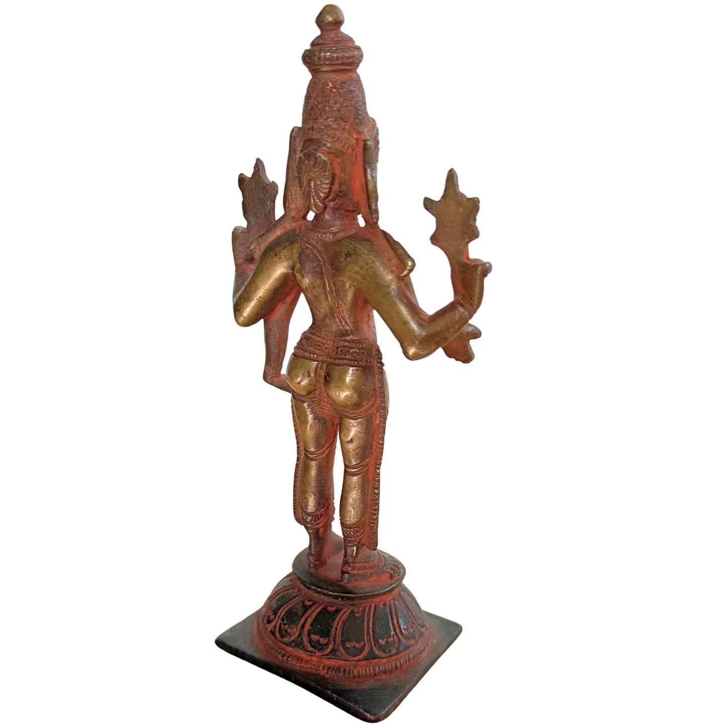 Forensic validation of the patina and wear on an antique Vishnu statue