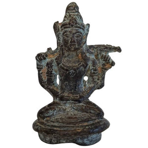 Ancienne figurine de Vishnu en bronze