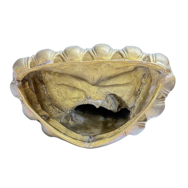 Fire-gilded Himalayan Buddha on a traditional lotus base