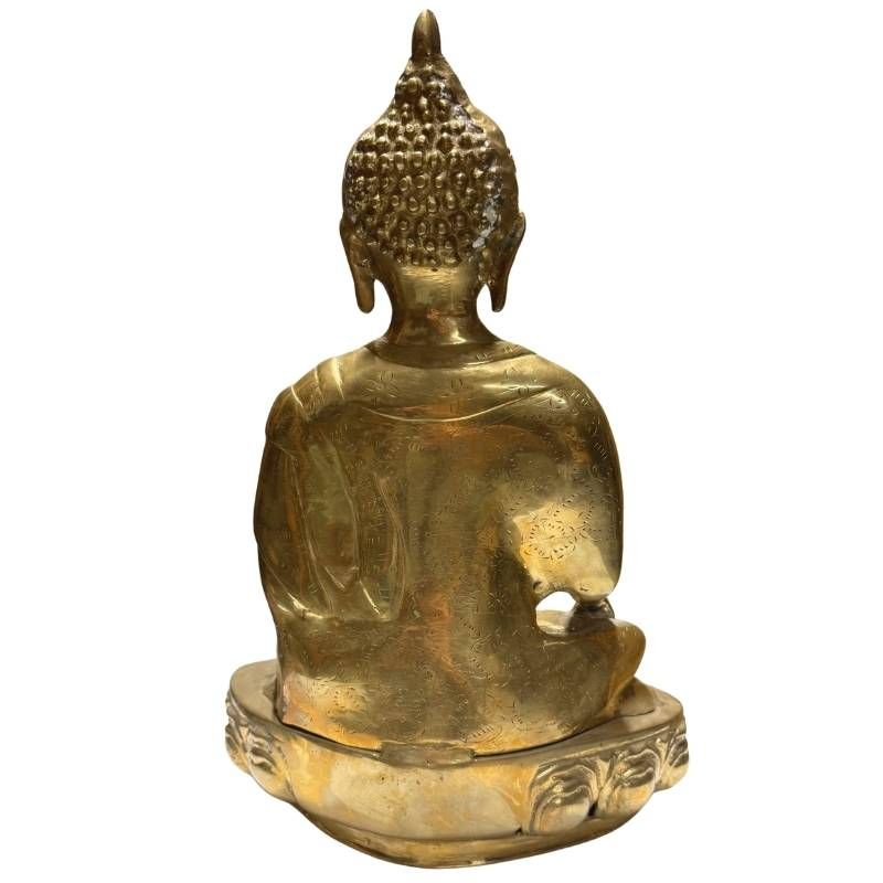 Antique fire-gilded Buddha from the Tibetan Himalayan tradition