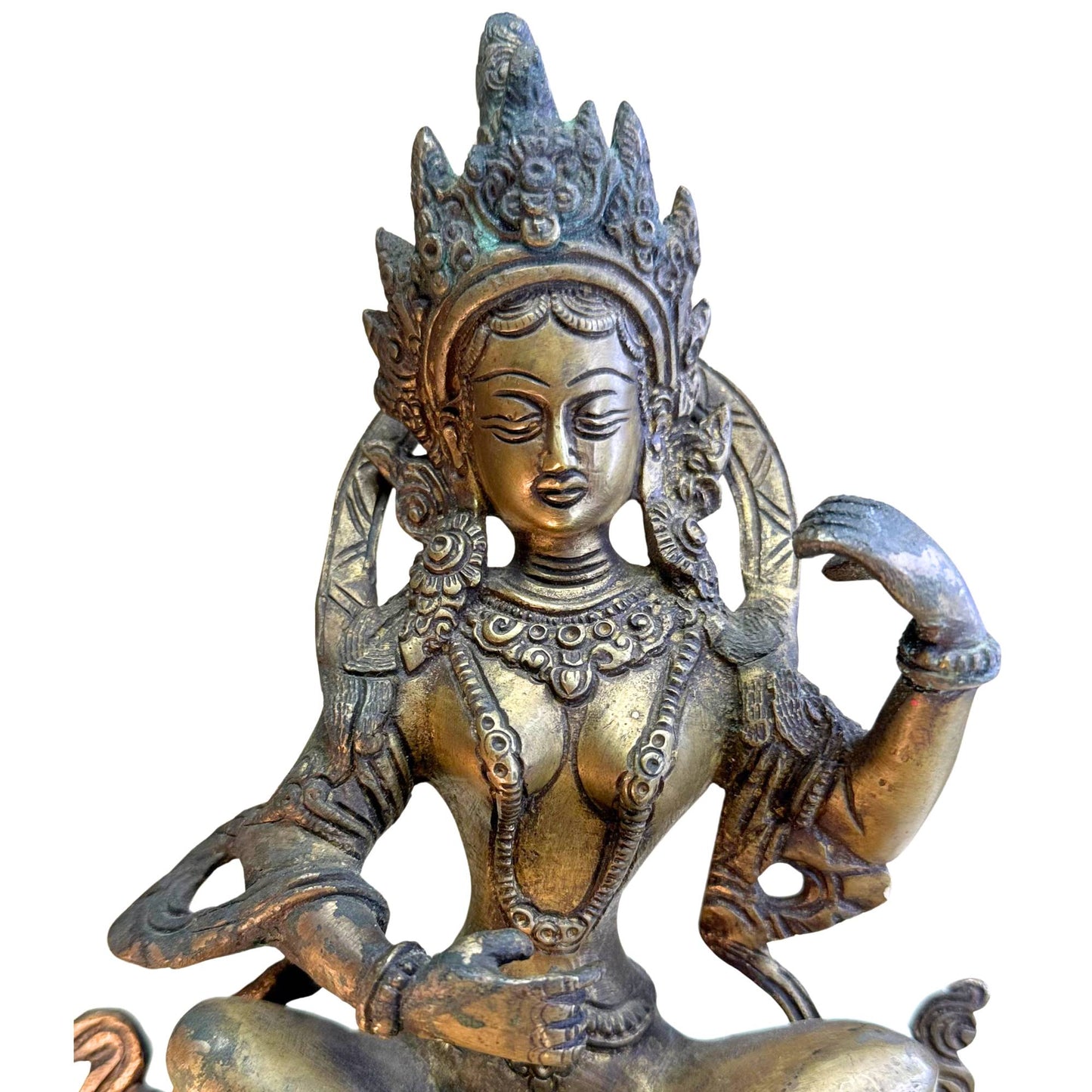 Rare Tibetan wisdom altar statue 1.8 kg