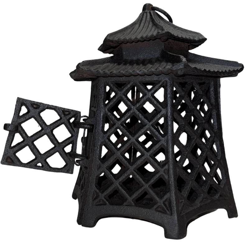 Stable hexagonal base of the solid Japanese Toro lantern