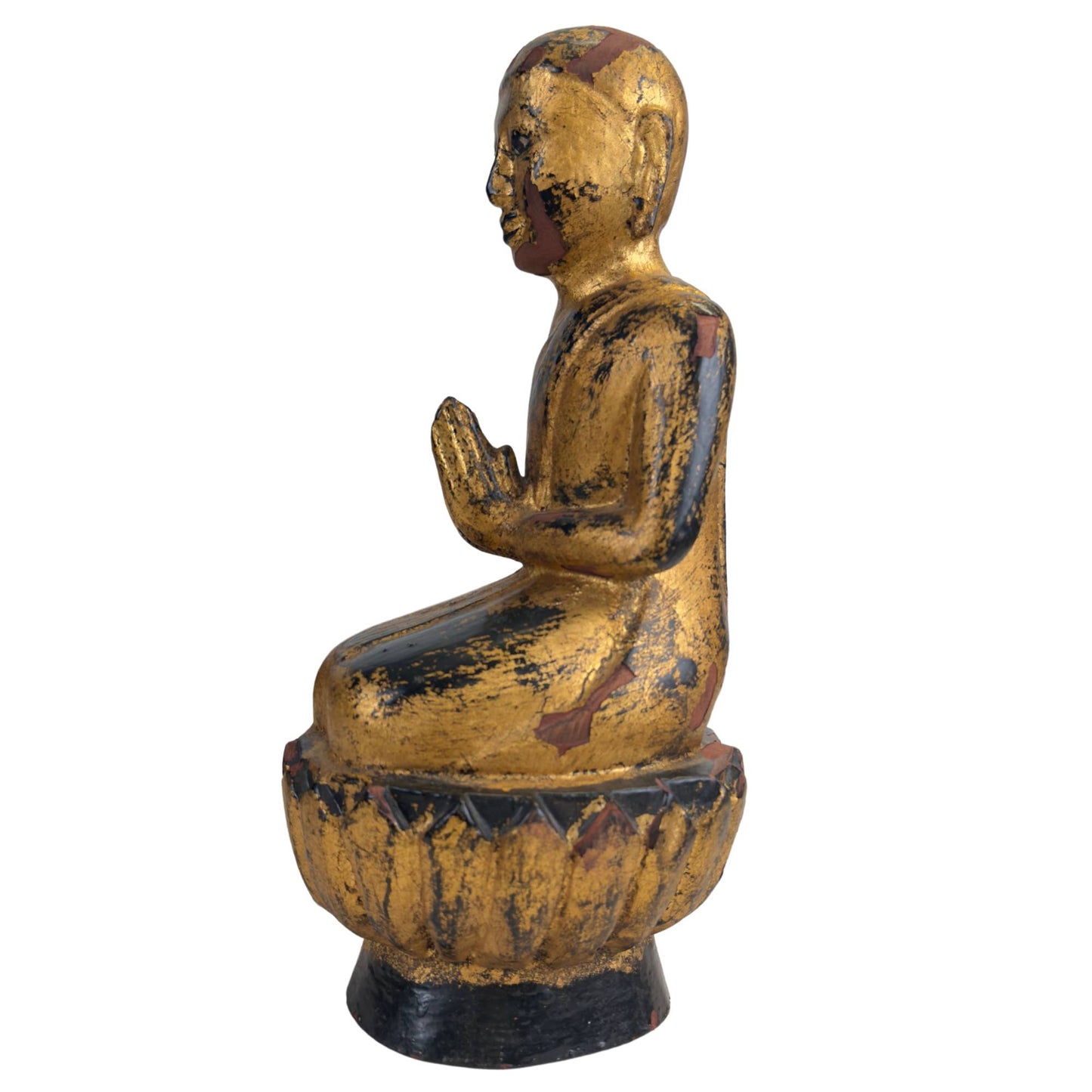 Side view of the classic Anjali Mudra prayer posture