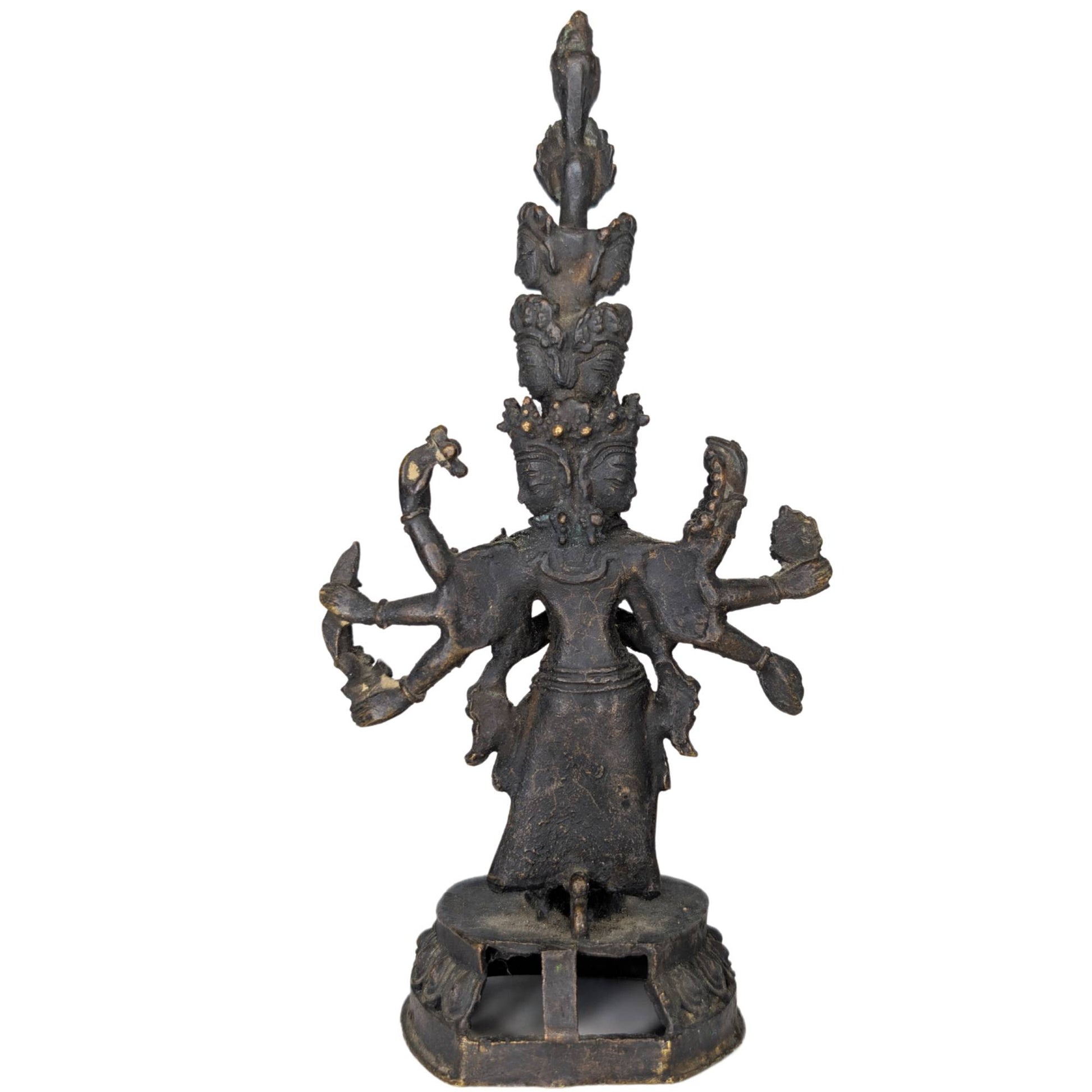 Profile of the Sahasrabhuja figures that symbolize spiritual protection in all directions.