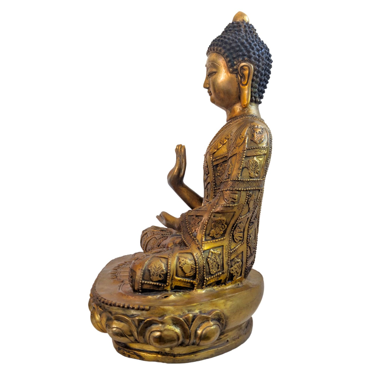 Side view Tibetan Buddha Vitarka Mudra 44cm