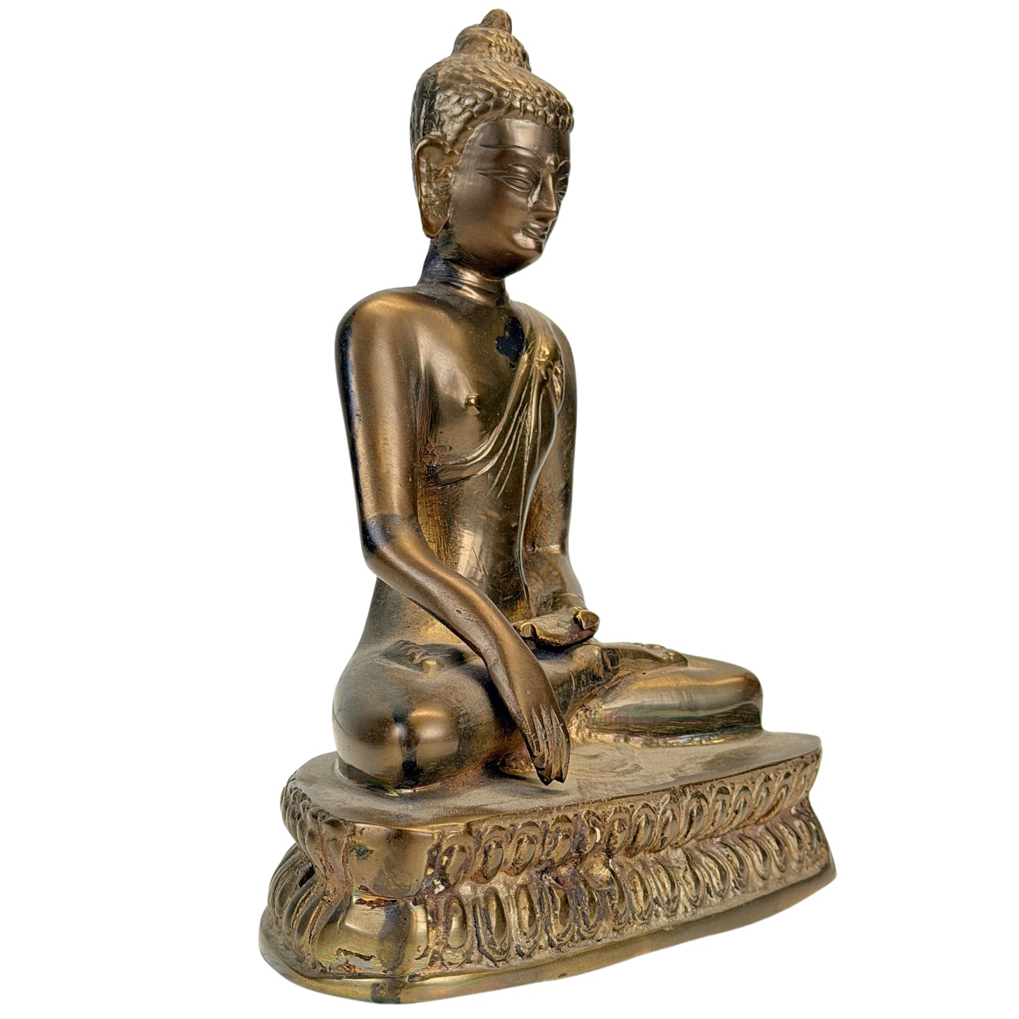 Zittende 19e-eeuwse Boeddha uit de Himalaya