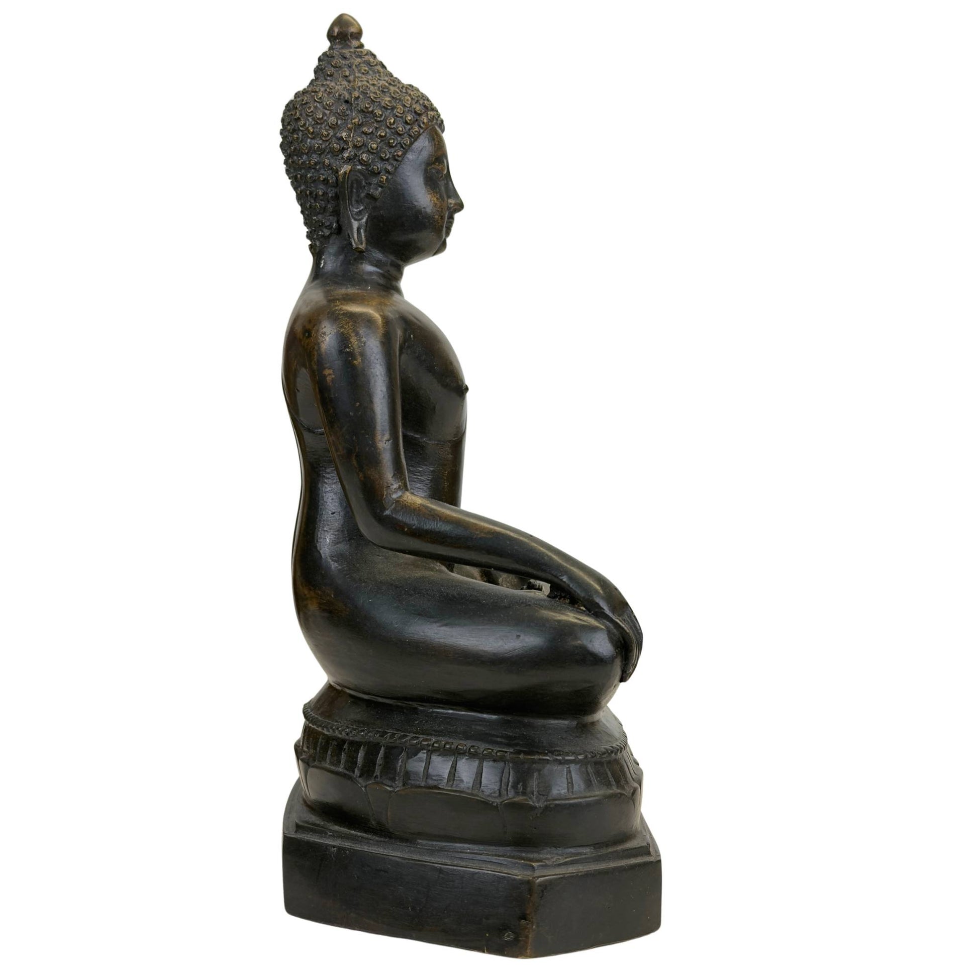 Seated Buddha from Thailand in bronze