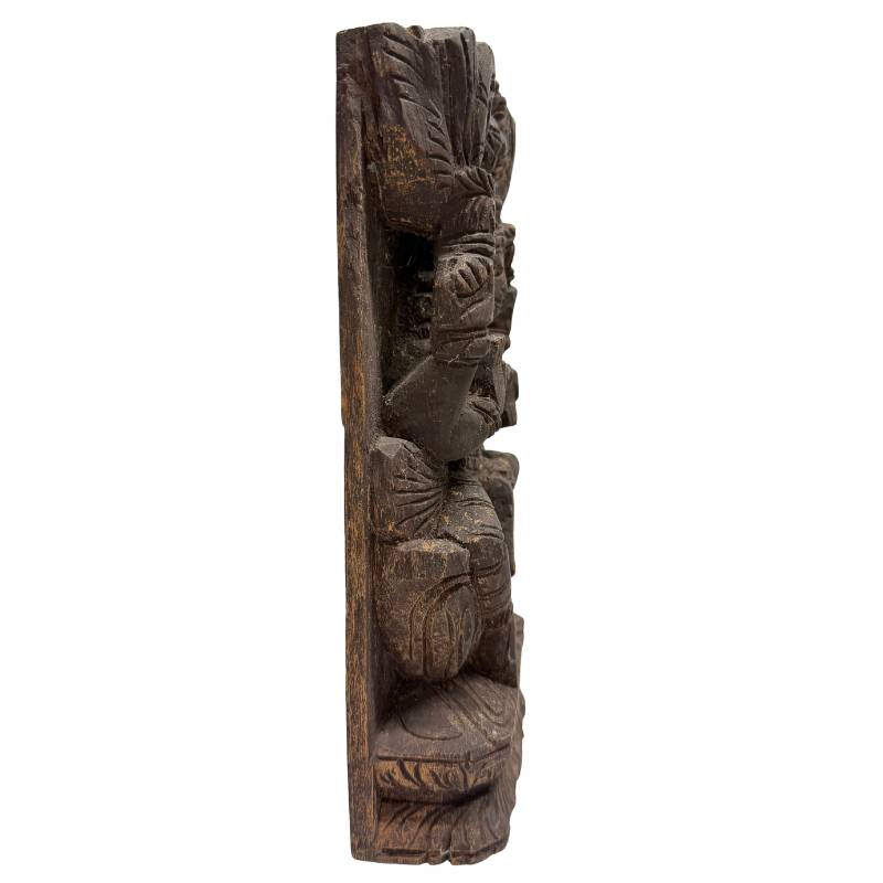 Wooden Parvati temple relief from South India