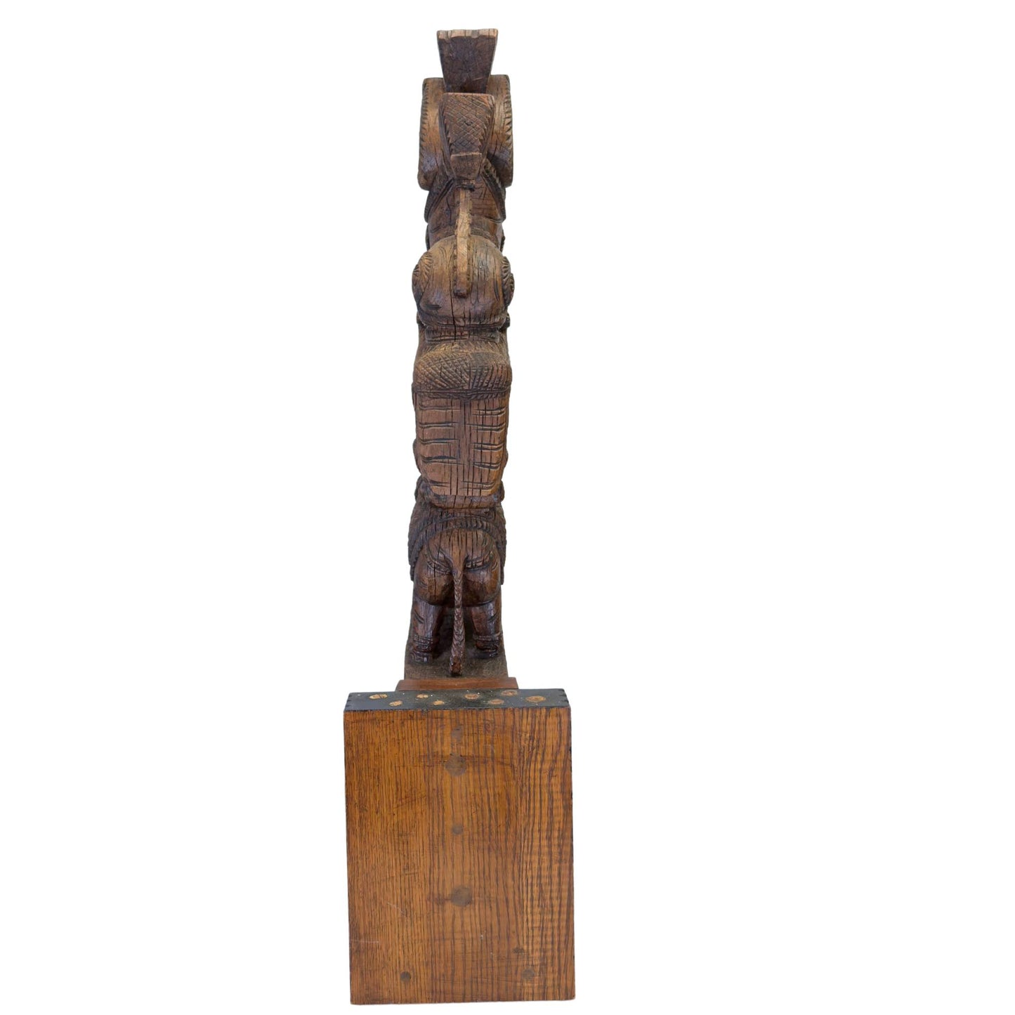 South Indian wood carving from temple architecture in Tamil Nadu