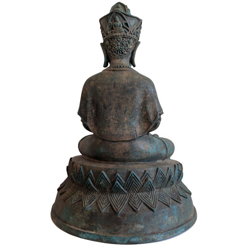 Southeast Asian bronze Avalokiteshvara statue