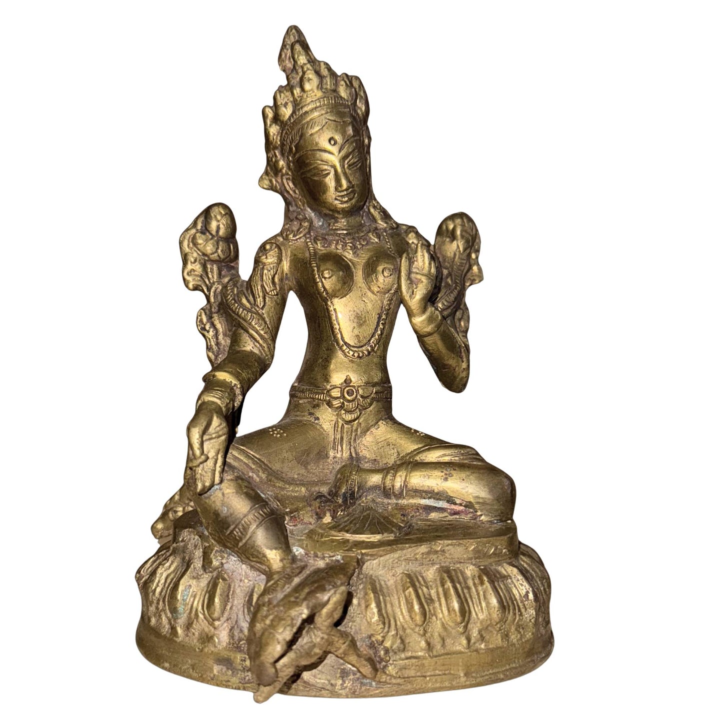 Heavy quality Tara sculpture 1.3kg vintage